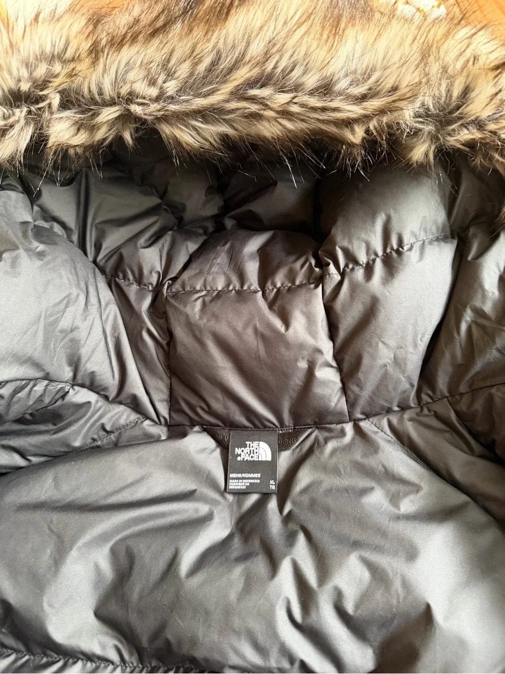 NORTH FACE MCMURDO 550 DOWN PARKA NWOT RET $400 BLACK W FUR